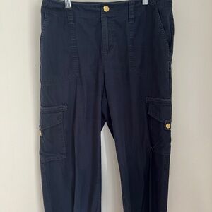 Chaps women’s cotton‎ navy cargo capris, 6